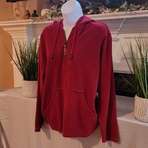 SJB  Red Pullover Fleece Hoodie Med